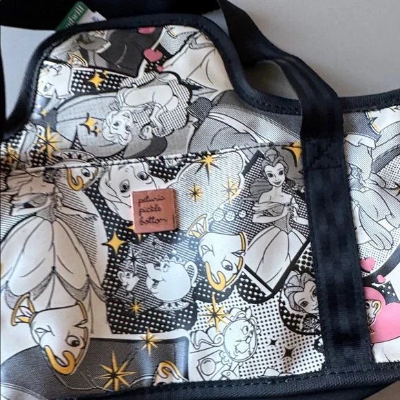 Petunia Pickle Bottom Disney Beauty And The Beast Pop Art Belle Stroller Caddy - Picture 3 of 12